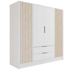 Szafa z drzwiami skrzydłowymi NELIA 200 x 200 cm 434869 Szafa z drzwiami skrzydłowymi NELIA 200 x 200 cm 434869