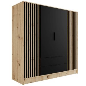 Szafa z drzwiami skrzydłowymi NELIA 200 x 200 cm 434878 Szafa z drzwiami skrzydłowymi NELIA 200 x 200 cm 434878