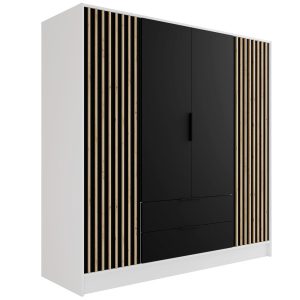 Szafa z drzwiami skrzydłowymi NELIA 200 x 200 cm 434882 Szafa z drzwiami skrzydłowymi NELIA 200 x 200 cm 434882