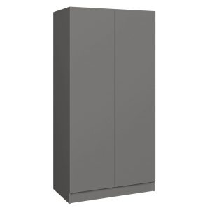 Szafa z drzwiami uchylnymi CLASSIC 90 cm| Grafit Dwudrzwiowa 353935