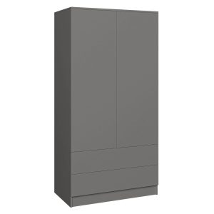 Szafa z drzwiami uchylnymi z szufladami CLASSIC 90 cm| GRAFIT 353937 Szafa z drzwiami uchylnymi z szufladami CLASSIC 90 cm| GRAFIT 353937