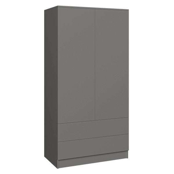 Szafa z drzwiami uchylnymi z szufladami CLASSIC 90 cm| GRAFIT 353937