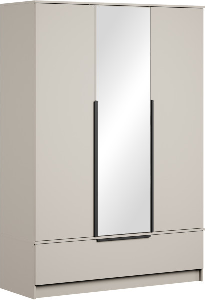 Szafa z lustrem 135 cm na ubrania SORO 1030630
