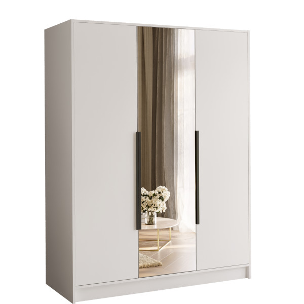 Szafa z lustrem 150 cm do przedpokoju LESTO kaszmir 813155