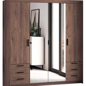 Szafa z lustrem 176 cm KUBA dąb lefkas 749145