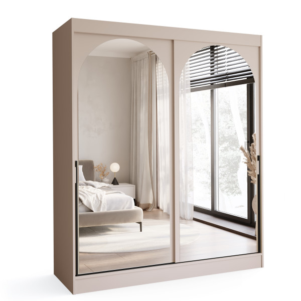 Szafa z lustrem 180 cm MORIN dwudrzwiowa przesuwna 868157