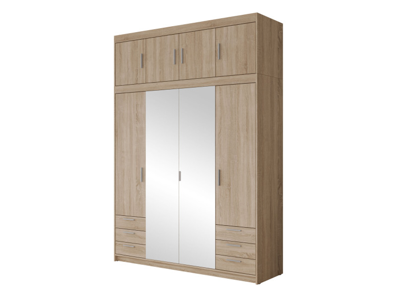 Szafa z lustrem Elena 4D6S + nadstawka 526906