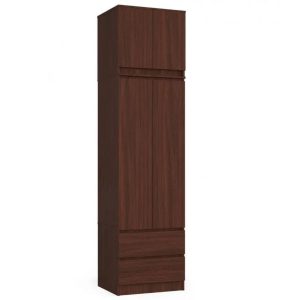 Szafa z nadstawką, DORMI, 60x51x234 cm, wenge, mat | TYLETEGOTU 988927 Szafa z nadstawką, DORMI, 60x51x234 cm, wenge, mat | TYLETEGOTU 988927