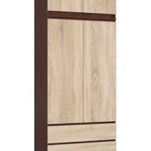 Szafa Z Nadstawką S 90 Cm 2 Drzwi 2 Szuflady Pk Wenge / Sonoma 727995