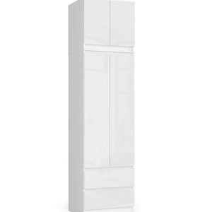 Szafa Z Nadstawką S60 2D 2Sz Clp Pk Biały / Biały Połysk 727992 Szafa Z Nadstawką S60 2D 2Sz Clp Pk Biały / Biały Połysk 727992