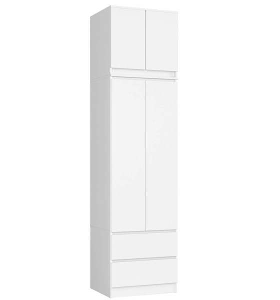Szafa Z Nadstawką S60 2D 2Sz Clp Pk Biały 728005