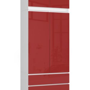 Szafa Z Nadstawką S90 2D 2Sz Clp Pk Czerwony Połysk 728015 Szafa Z Nadstawką S90 2D 2Sz Clp Pk Czerwony Połysk 728015