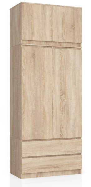 Szafa Z Nadstawką S90 2D 2Sz Clp Pk Dąb Sonoma 728006