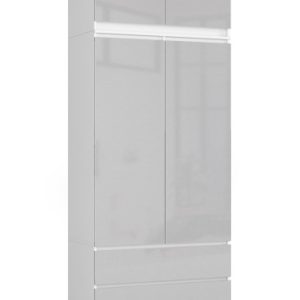 Szafa Z Nadstawką S90 2D 2Sz Clp Pk Metalik Połysk 728013 Szafa Z Nadstawką S90 2D 2Sz Clp Pk Metalik Połysk 728013