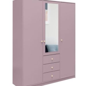 Szafa z szufladami z lustrem 150 cm RAINBOW II śliwka 356103 Szafa z szufladami z lustrem 150 cm RAINBOW II śliwka 356103