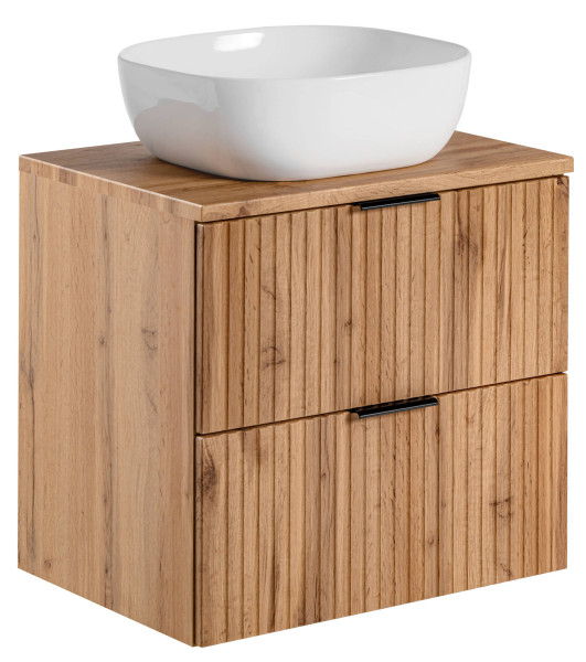Szafka 60 cm ADEL OAK z umywalką SMILE 126416