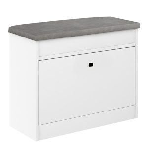 Szafka Alaska 11 Biały/Szary/G 64X28X55 Cm – Biały Mat, Welur – Szary 943679 Szafka Alaska 11 Biały/Szary/G 64X28X55 Cm – Biały Mat, Welur – Szary 943679
