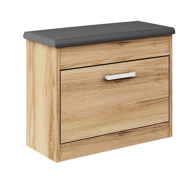 Szafka Alaska 11 Dąb Craft Złoty/Szary 64X28X55 Cm 943632