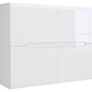 Szafka Azteca Trio 105 cm czterodrzwiowa biały połsyk 29621 Szafka Azteca Trio 105 cm czterodrzwiowa biały połsyk 29621