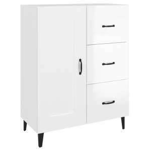 Szafka Biała Połysk 69.5x34x90 cm do Salonu Pokoju Sypialni 769656 Szafka Biała Połysk 69.5x34x90 cm do Salonu Pokoju Sypialni 769656