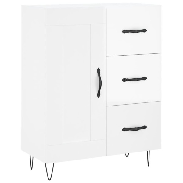 Szafka Biała Połysk 69.5x34x90 cm do Salonu Pokoju Sypialni 774353