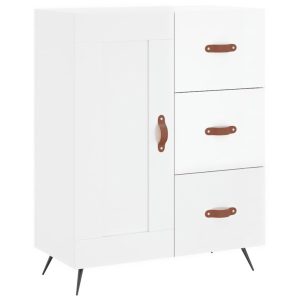 Szafka Biała Połysk 69.5x34x90 cm do Salonu Pokoju Sypialni 774364 Szafka Biała Połysk 69.5x34x90 cm do Salonu Pokoju Sypialni 774364