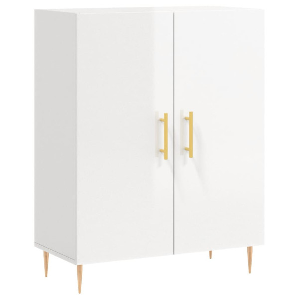Szafka Biała Połysk 69.5x34x90 cm do Salonu Pokoju Sypialni 769611