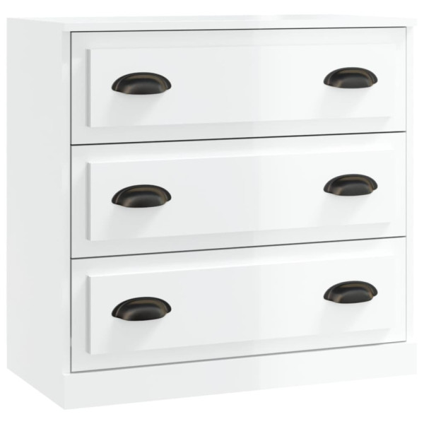 Szafka Biała Połysk 70x35.5x67.5 cm do Salonu Pokoju Sypialni 769667