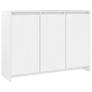 Szafka Biała z Drzwiami 102x33x75 cm do Salonu Pokoju Sypialni 769735 Szafka Biała z Drzwiami 102x33x75 cm do Salonu Pokoju Sypialni 769735