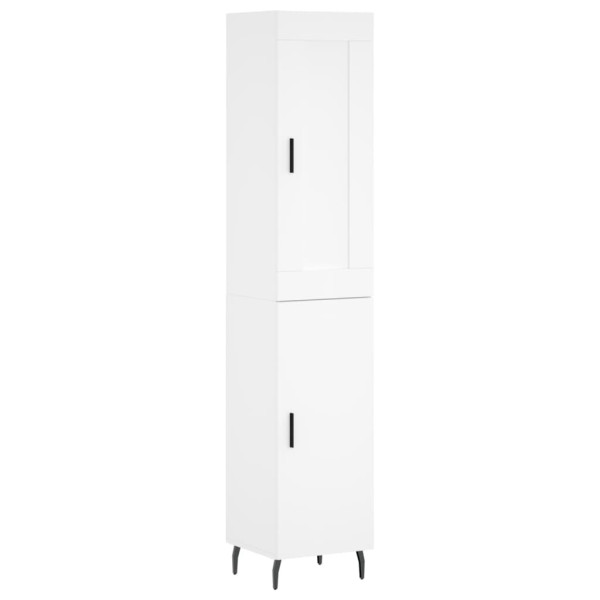 Szafka Biała z Drzwiami 34.5x34x180 cm do Salonu Pokoju Sypialni 742548