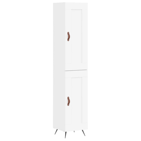 Szafka Biała z Drzwiami 34.5x34x180 cm do Salonu Pokoju Sypialni 742535
