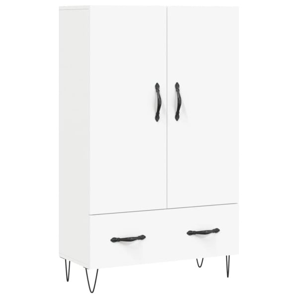 Szafka Biała z Drzwiami 69.5x31x115 cm do Salonu Pokoju Sypialni 774235