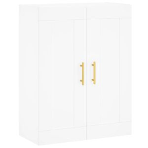 Szafka Biała z Drzwiami 69.5x34x90 cm do Salonu Pokoju Sypialni 774202 Szafka Biała z Drzwiami 69.5x34x90 cm do Salonu Pokoju Sypialni 774202