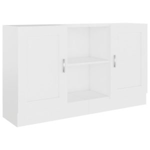 Szafka Biała z Drzwiami 80x40x75 cm do Salonu Pokoju Sypialni 766553 Szafka Biała z Drzwiami 80x40x75 cm do Salonu Pokoju Sypialni 766553