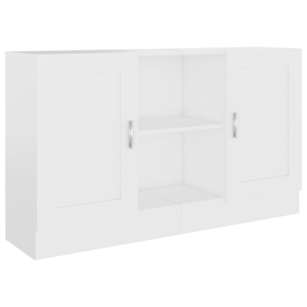 Szafka Biała z Drzwiami 80x40x75 cm do Salonu Pokoju Sypialni 766553