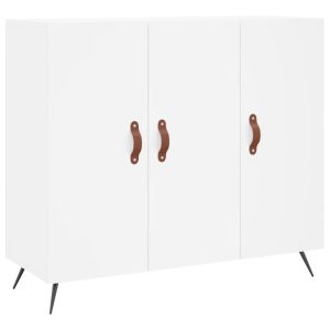 Szafka Biała z Drzwiami 90x34x80 cm do Salonu Pokoju Sypialni 769603 Szafka Biała z Drzwiami 90x34x80 cm do Salonu Pokoju Sypialni 769603