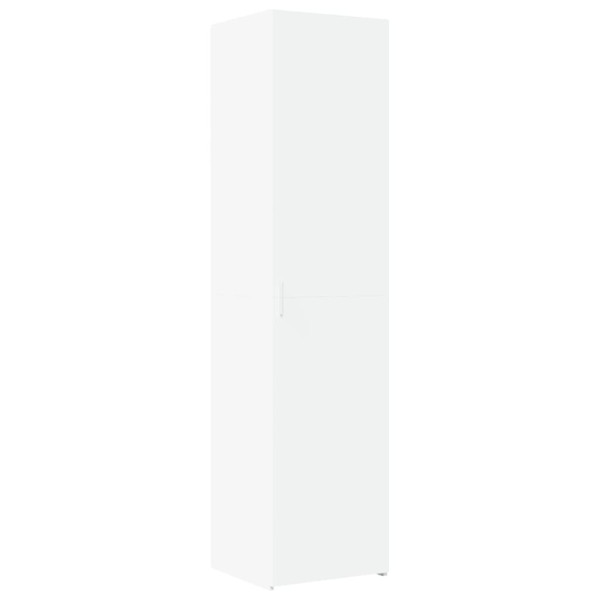 Szafka Biała z Drzwiami z Półkami 45x42.5x185 cm do Salonu Pokoju 741410