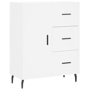Szafka Biała z Drzwiami z Szufladami z Półkami 69.5x34x90 cm 769659 Szafka Biała z Drzwiami z Szufladami z Półkami 69.5x34x90 cm 769659