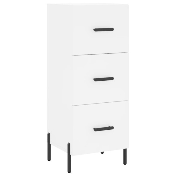 Szafka Biała z Szufladami 34.5x34x90 cm do Salonu Pokoju Sypialni 774350