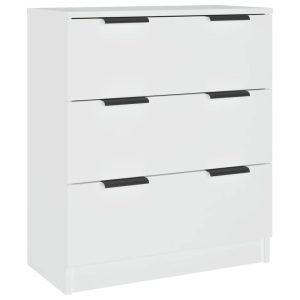 Szafka Biała z Szufladami 60x30x70 cm do Salonu Pokoju Sypialni 774361 Szafka Biała z Szufladami 60x30x70 cm do Salonu Pokoju Sypialni 774361