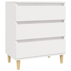 Szafka Biała z Szufladami 60x35x70 cm do Salonu Pokoju Sypialni 778310 Szafka Biała z Szufladami 60x35x70 cm do Salonu Pokoju Sypialni 778310