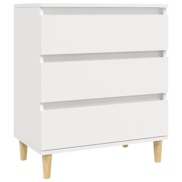 Szafka Biała z Szufladami 60x35x70 cm do Salonu Pokoju Sypialni 778310