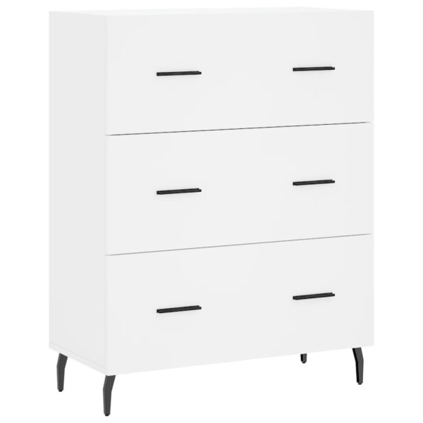 Szafka Biała z Szufladami 69.5x34x90 cm do Salonu Pokoju Sypialni 774368