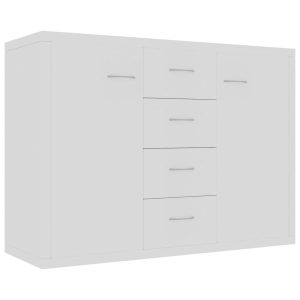 Szafka Biały Materiał drewnopochodny vidaXL 1100886 Szafka Biały Materiał drewnopochodny vidaXL 1100886