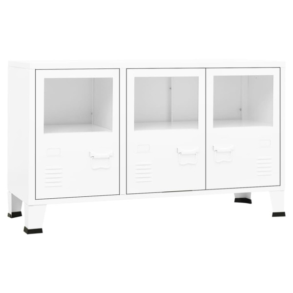Szafka Biały Metal vidaXL 317447