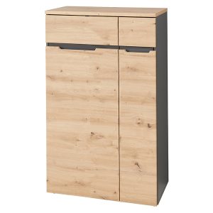 Szafka Brego 75 cm z 2 drzwiami antracyt/dąb artisan 985139 Szafka Brego 75 cm z 2 drzwiami antracyt/dąb artisan 985139