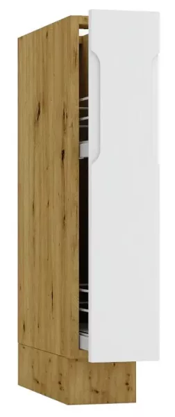 Szafka cargo 15 cm dąb artisan + szary - Vevro 641696