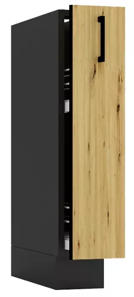 Szafka cargo 15 cm grafit + dąb artisan - Zenix 647364