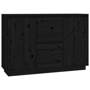 Szafka Czarny Drewno sosnowe vidaXL 126854 Szafka Czarny Drewno sosnowe vidaXL 126854