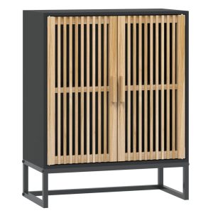 Szafka Czarny Materiał drewnopochodny vidaXL 256315 Szafka Czarny Materiał drewnopochodny vidaXL 256315